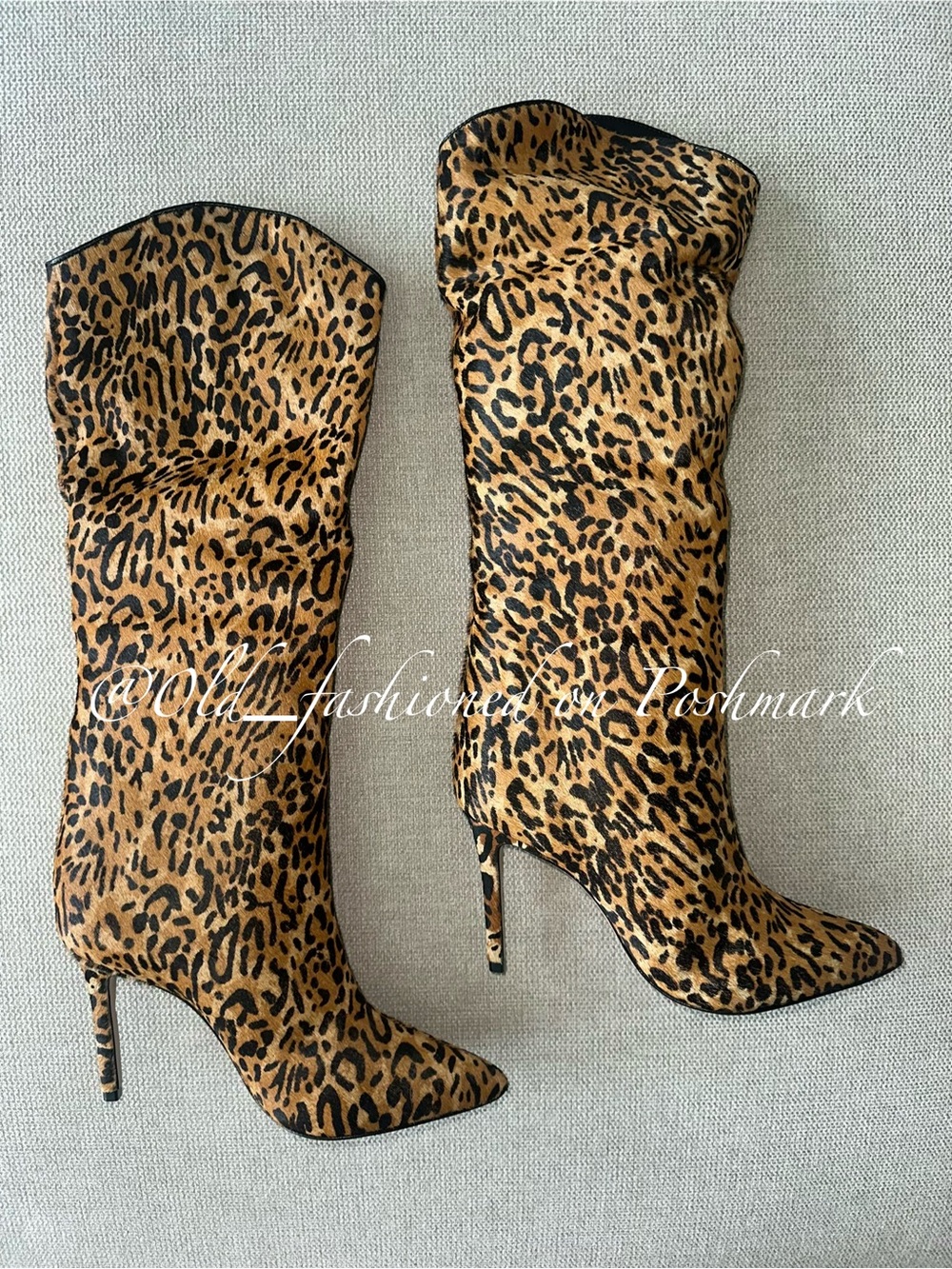 SCHUTZ Maryana Natural Calf Hair Leather Knee-High Boots - Picture 8 of 12
